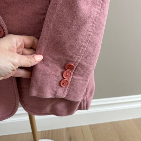 Vintage Marc Jacobs Pink Brushed One-Button Blazer Women’s Size 6 - Picture 2 of 7